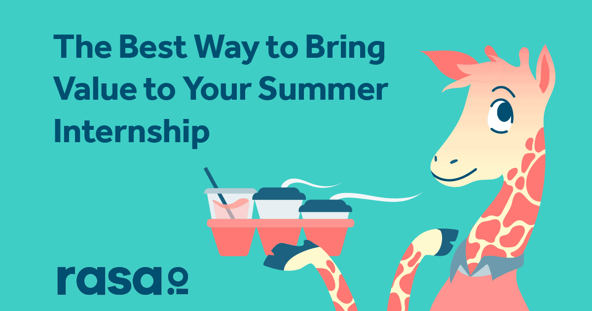 The Best Way to Bring Value to Your Summer Internship with rasa.io