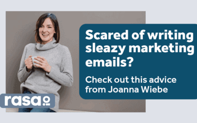Scared of writing sleazy marketing emails? Check out this advice from Joanna Wiebe