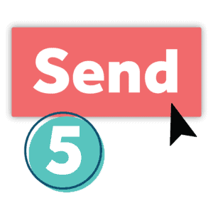 Step 5 - Send. real estate newsletters with rasa.io