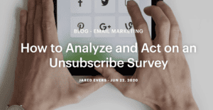 analyze on unsubscribe survey