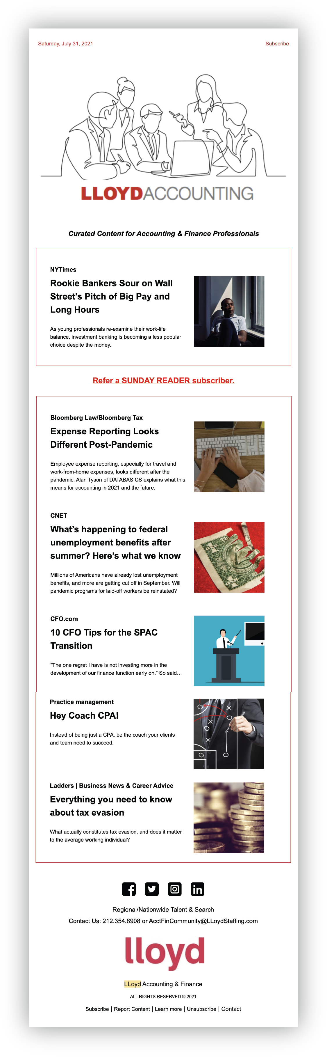 Lloyd Accounting - rasaio - Human Resources and Staffing - Example Newsletter