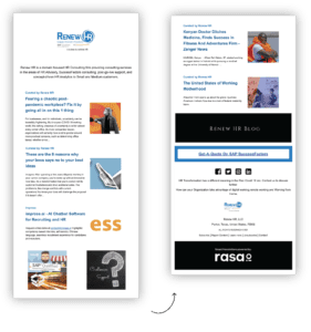 Renew HR - rasaio - Human Resources and Staffing - Example Newsletter