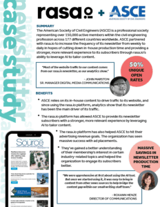 ASCE American Society of Civil Engineers case study with rasa