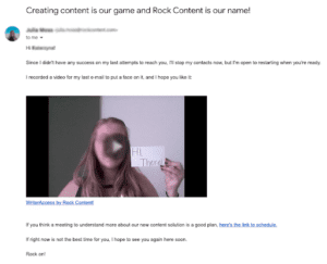 Rockcontent email screenshot