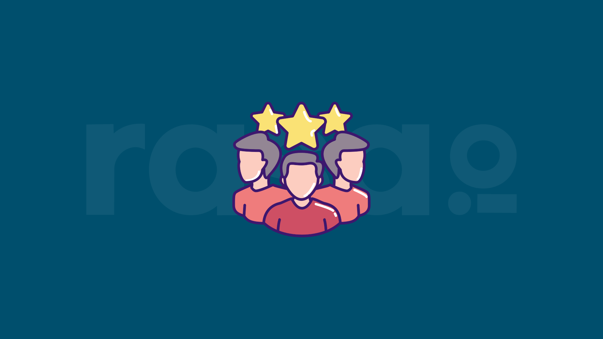 How to Use Testimonials in Your Nonprofit Email Campaign Three cartoon men with a star above each head with Rasa.io's logo in the background